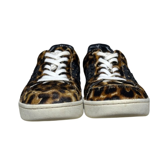 Loeffler Randall Elliot Calf Hair Leopard Print Fashion Sneakers Women's Size 8 - Picture 10 of 14